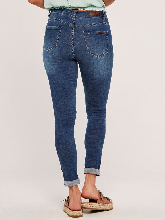 Sienna Mid Rise Skinny Jean, Blue, large