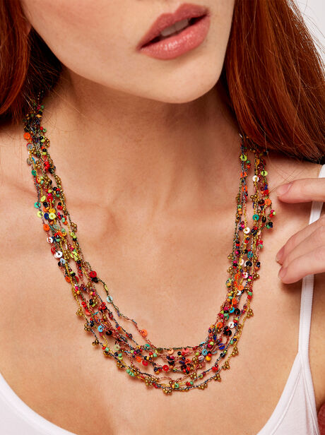  Sequin string necklace