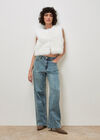 Elisa Soft Stretch Straight Leg Jeans, Blue, large