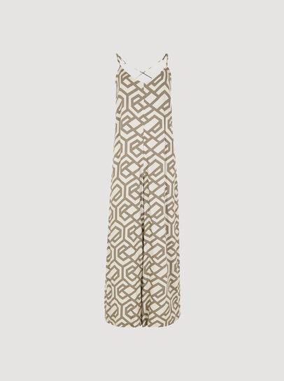 Retro Geo Print Jumpsuit