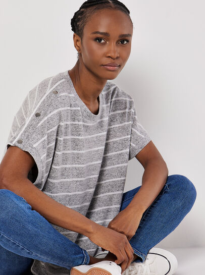 Soft Touch Stripe Top