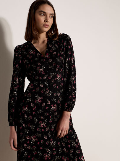Floral Print Midi Dress