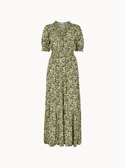 Ditsy Floral Tiered Maxi Dress