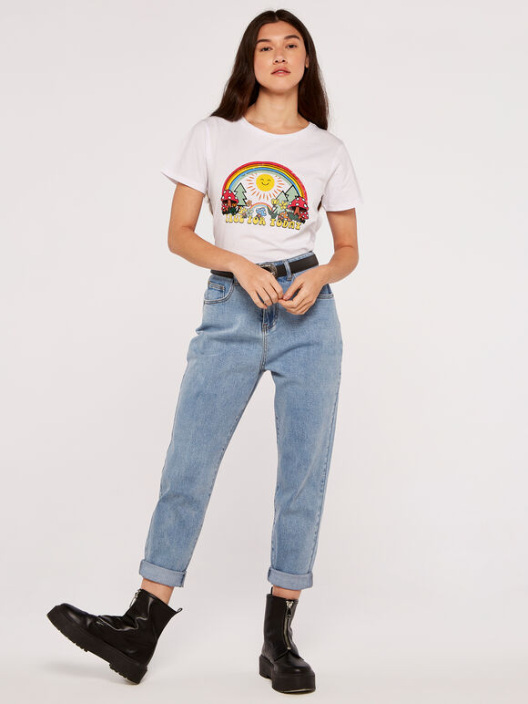 Live For Today T-Shirt, White, large