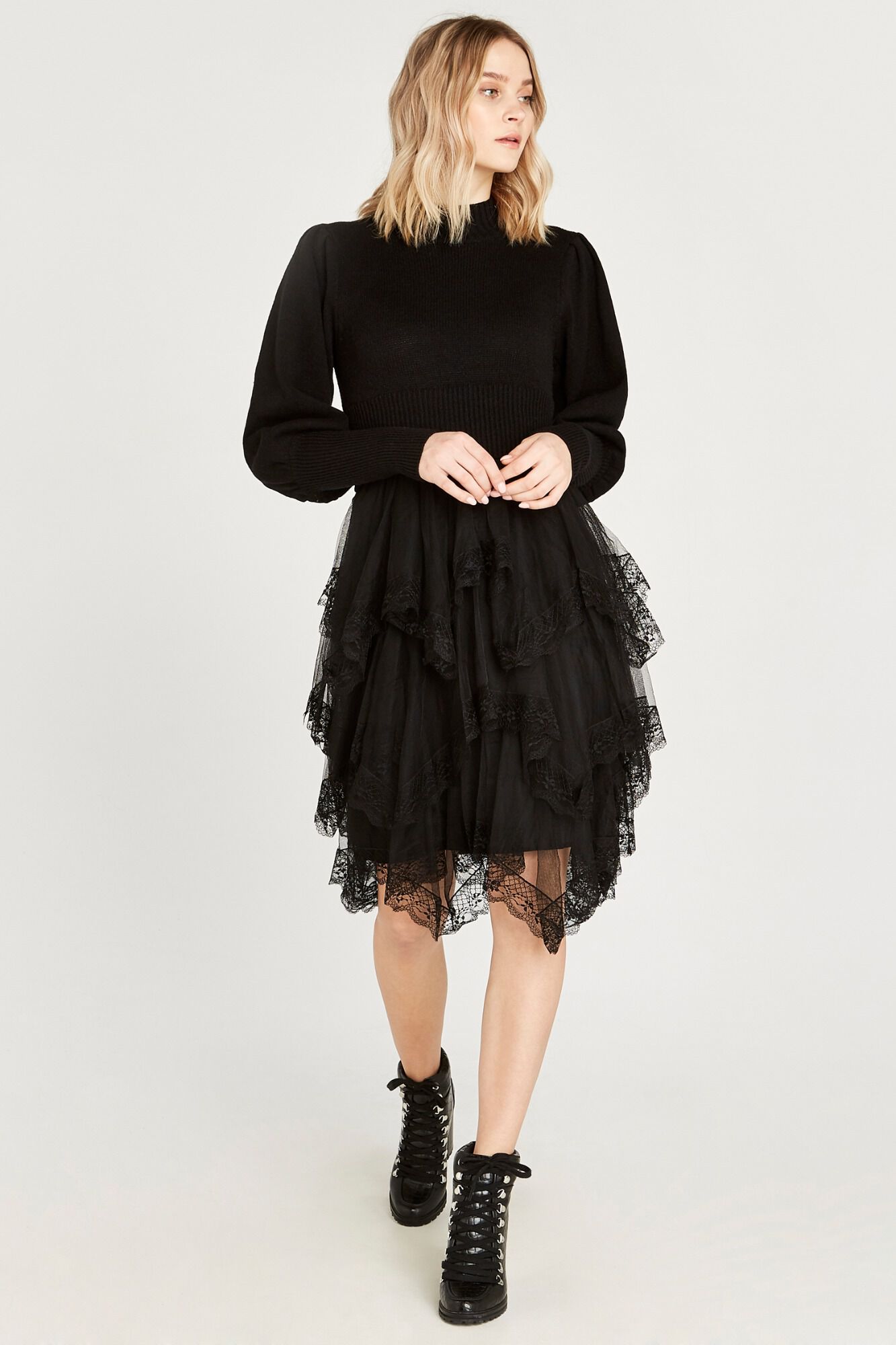 Black mesh sale skirt uk