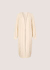 Chunky Cable Knit Longline Cardigan, Cream, large
