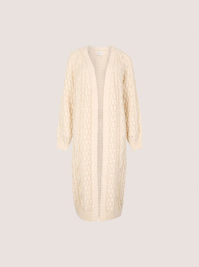 Chunky Cable Knit Longline Cardigan