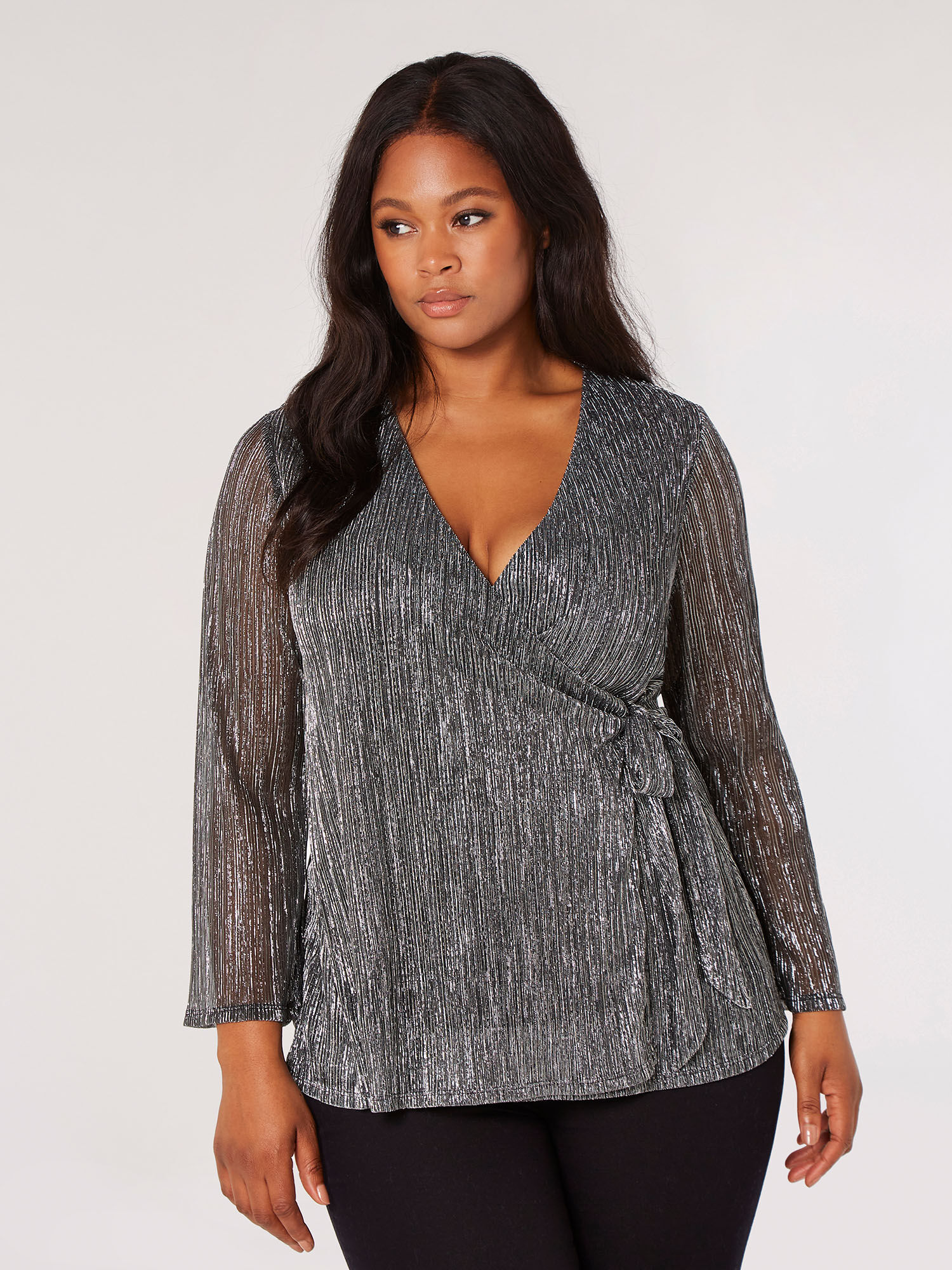 Silver plus sales size top