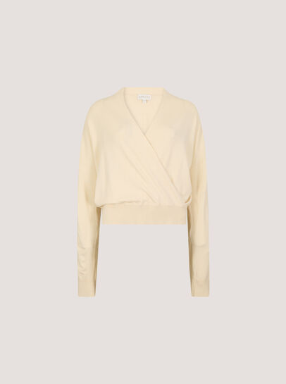 Soft Fine Knit Wrap Jumper