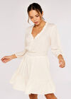 Diamond Jacquard Mini Dress, White, large