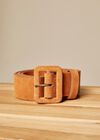 Suede Tan Belt, Brown, large