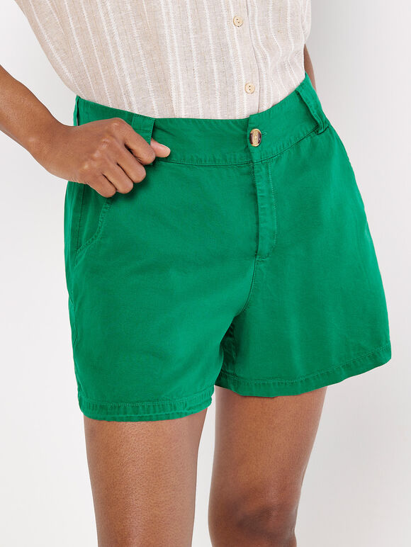 Woven Lightweight Shorts, Green, large