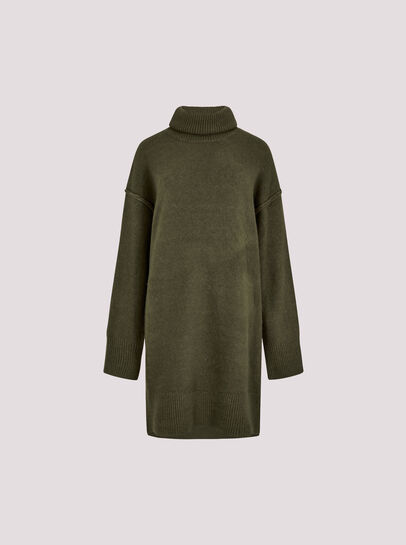 Exposed Seam Jumper Mini Dress