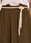 Classic Waist Palazzo Trouser, Khaki, large
