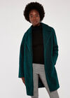 Borg Fur Coat, Green, large