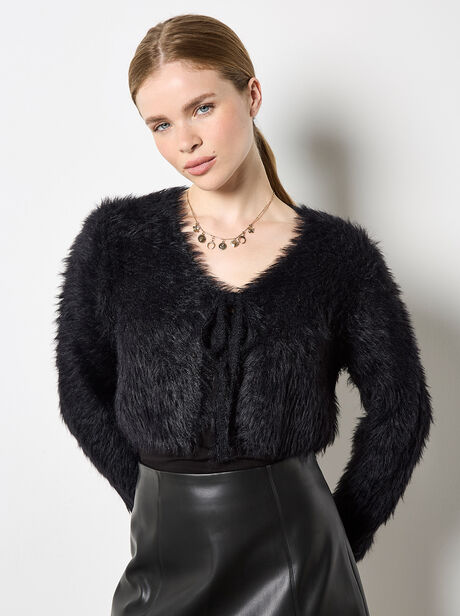 Fluffy Cropped Bolero