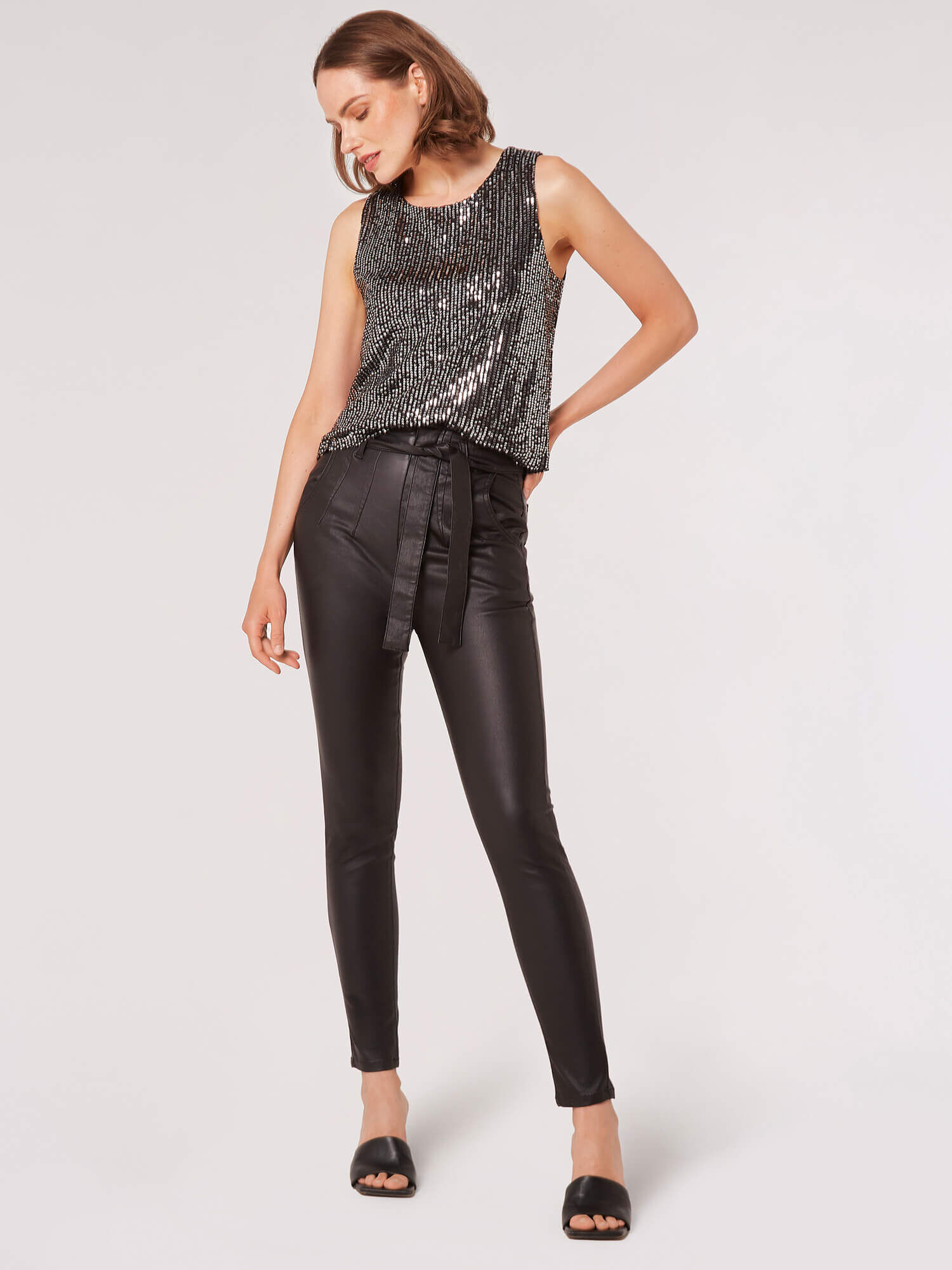 All black shop shell top