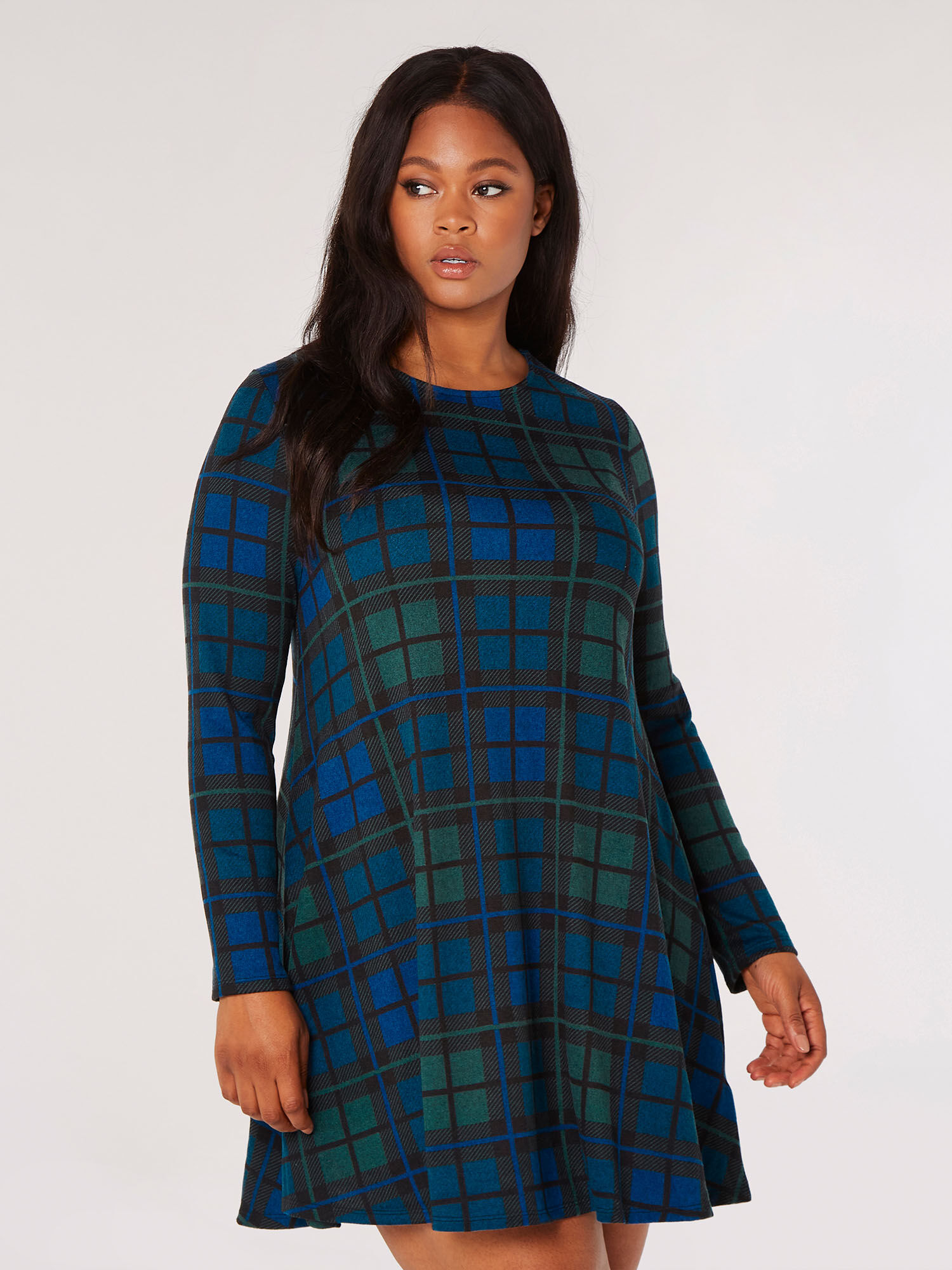 Mini sales check dress