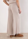 Soft Knit Wide Leg Trousers, Stone, large
