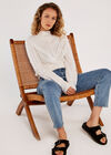 High Waisted Mom Jeans, Blue, large