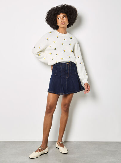 Embroidered Lemon Jumper