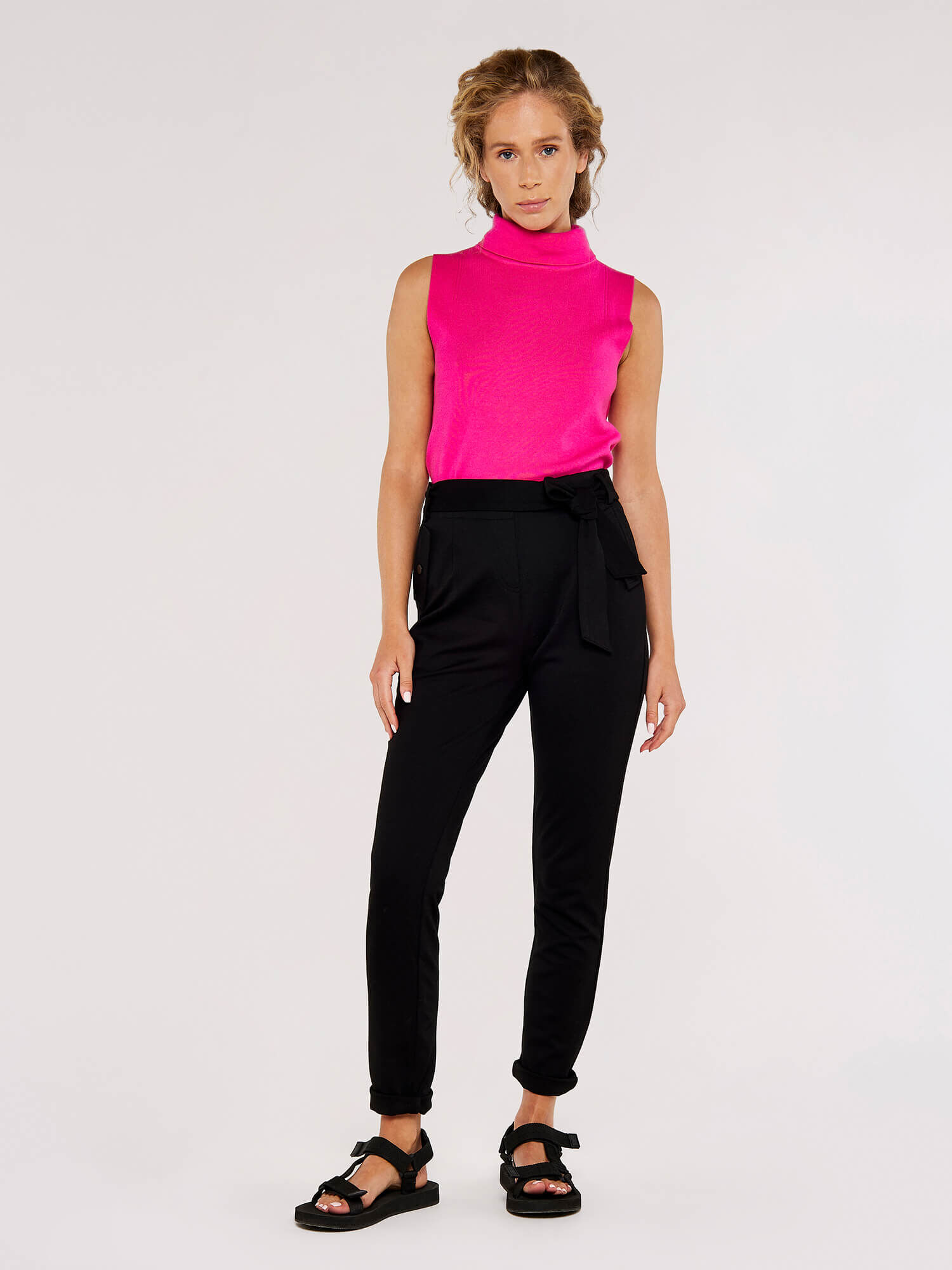 Apricot trousers new best sale look