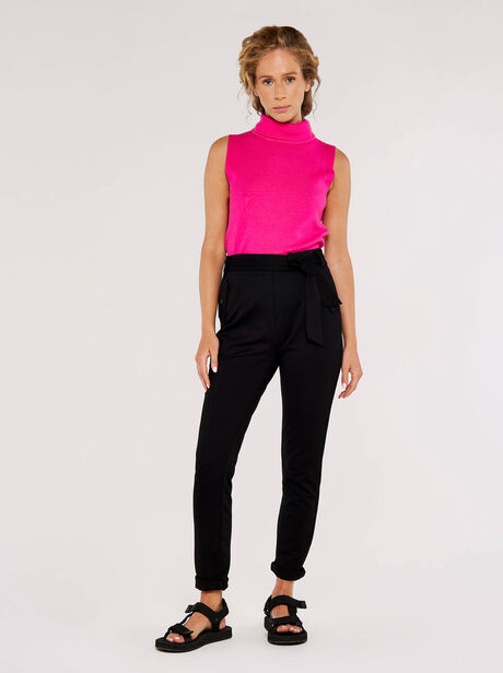 Belted Ponti Trousers
