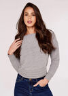 Textured Knit Jumper, Light Grey / Silver, large