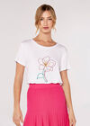 Blooming Lovely Embriodery Tee, White, large