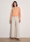 Lace Mesh Jumper, Peach, large
