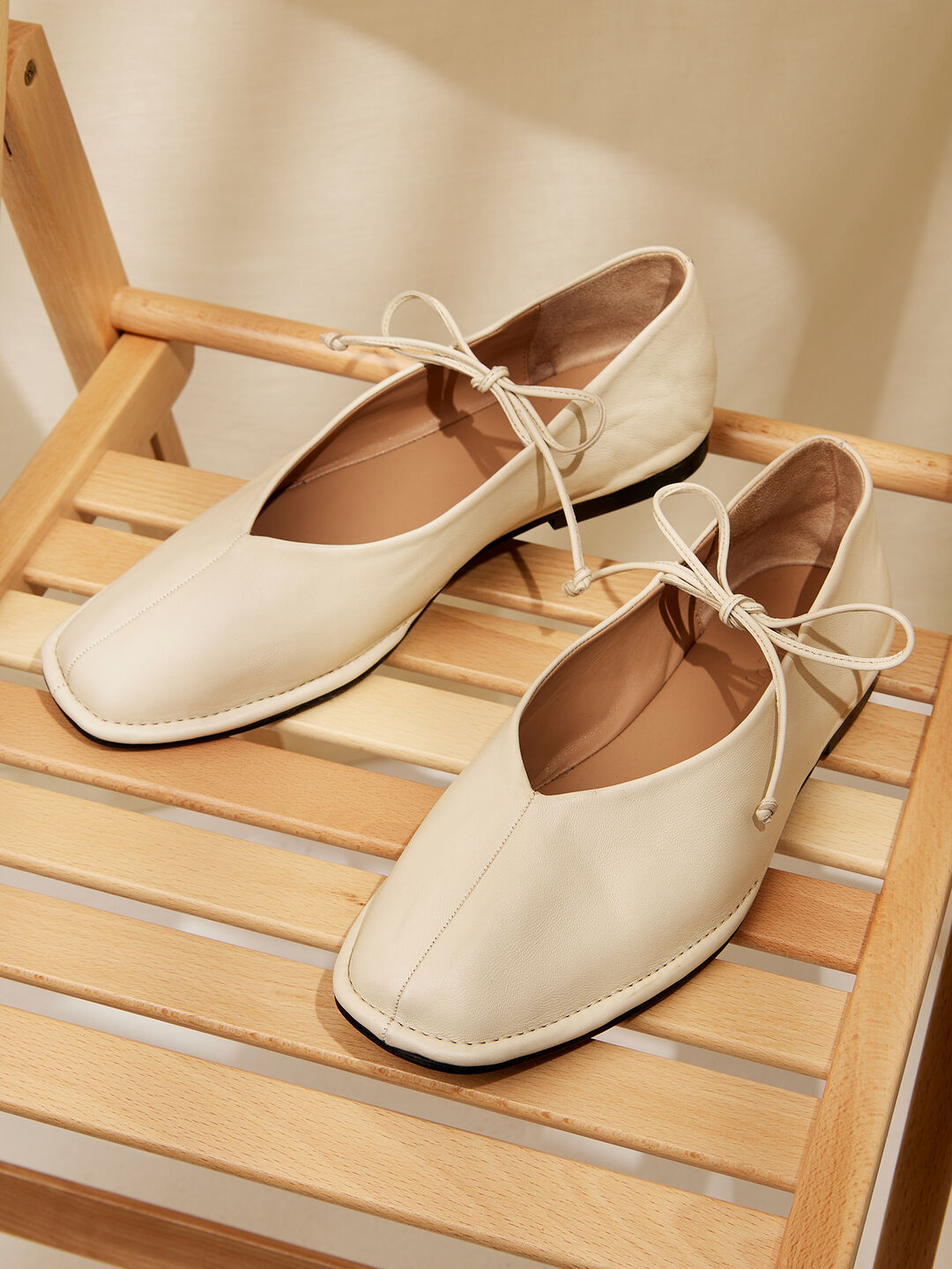 Image of Leather Ballet Flats