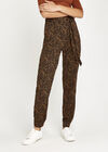 Black Animal Print Jogger, Black, large