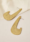 Gold Tone Abstract Earrings, Assorted, large