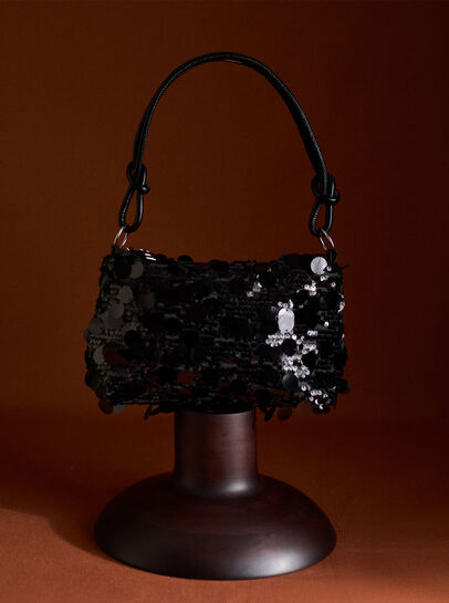 Sequinned Shoulder Bag