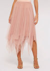 Tulle Hanky Midi Skirt, Pink, large