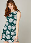Kaleidoscope Rubber Stamp Shift Dress, Green, large