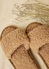 Teddy Borg Slippers, Stone, large