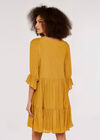 Milkmaid Tiered Dress, Mustard, large