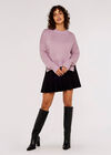 High Low Oversize Jumper, Lilac, large