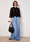 Zana Wide Leg Jeans, Blue, large