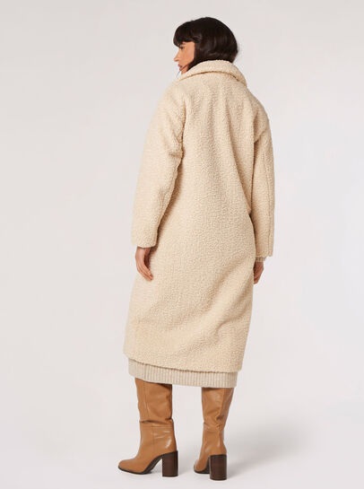 Longline Borg Teddy Coat