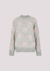 Star Crew Neck Jumper, Grey, large
