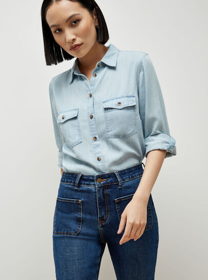 Retro High-Rise Flare Jeans
