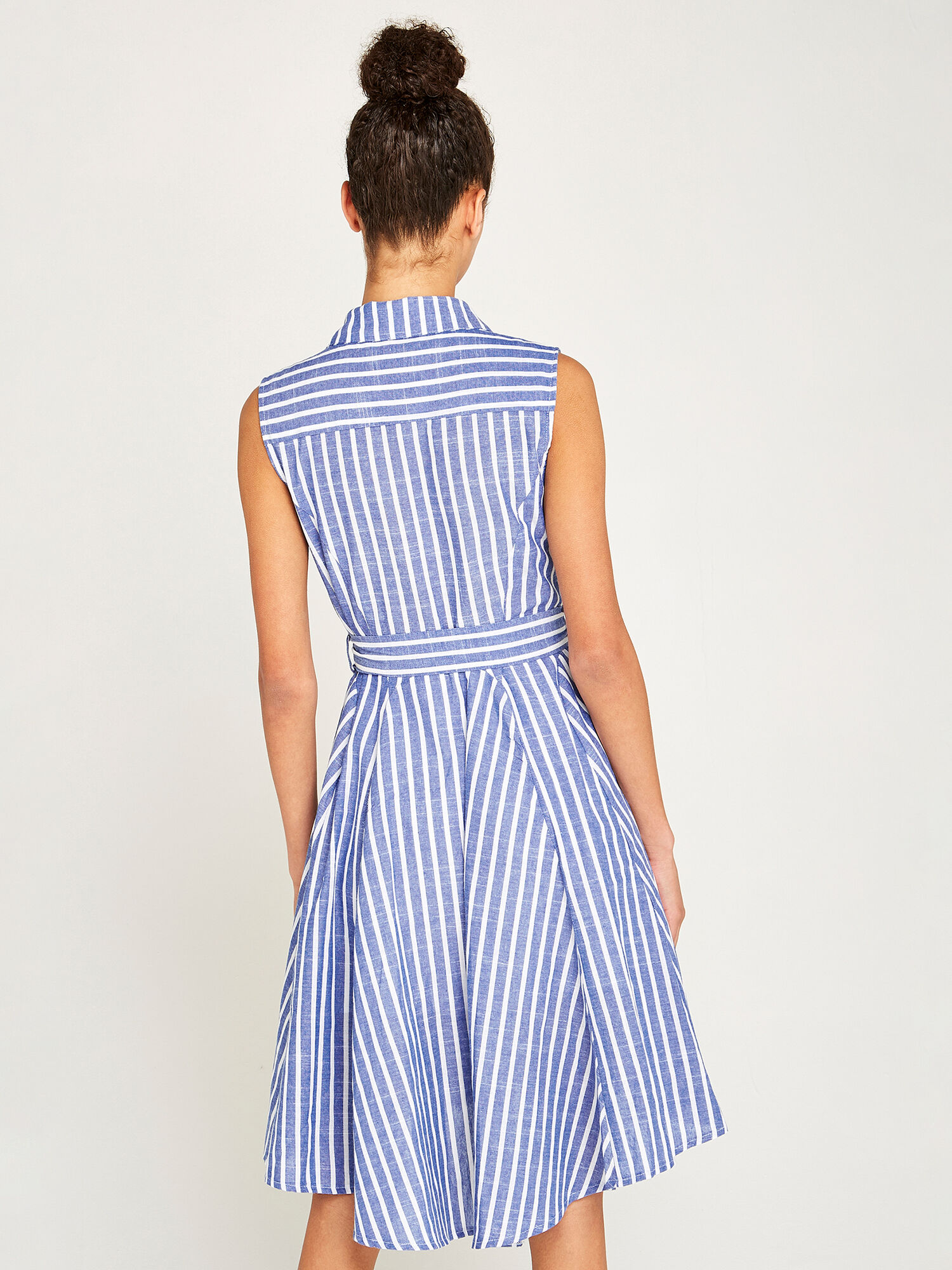Blue cheap pinstripe dress