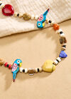 Beaded Parrot Cord Necklace, Assorted, large