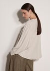 Soft Oversized Batwing Jumper, Stone, large