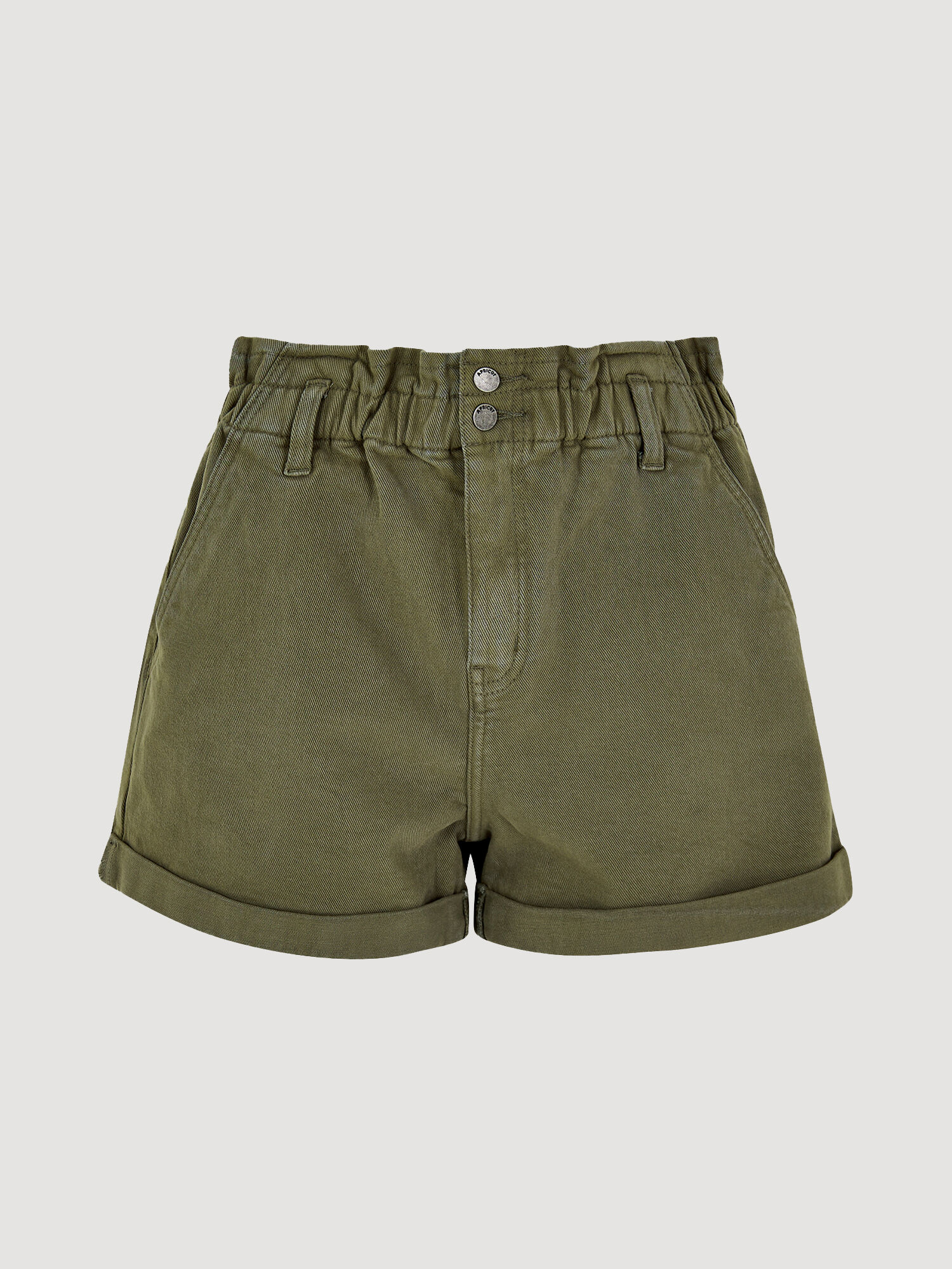 Khaki cut off shop shorts