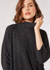 Soft Touch Cocoon Mini Dress, Black, large