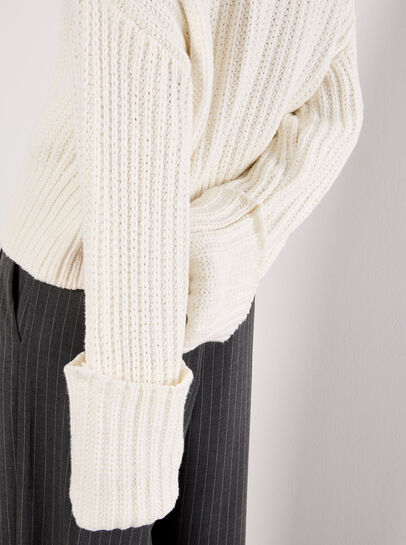 Chunky Knit Roll Neck Jumper
