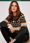 Fairisle Jumper, Grey, large